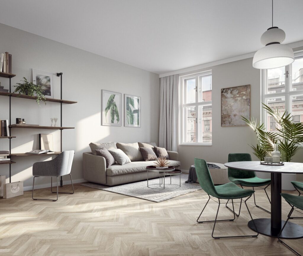 Innenansicht Visualisierung ©C&P Immobilien AG