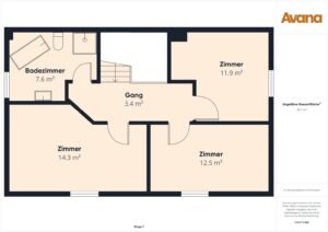 Grundriss 1. Obergeschoss