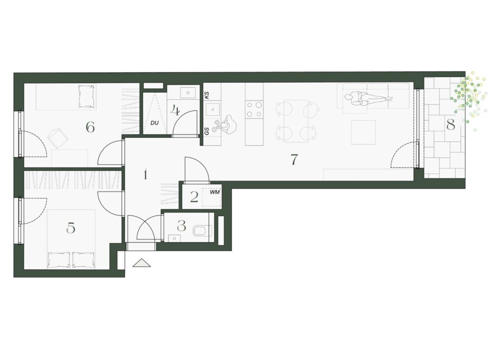 Wohnung Top 1, 1. Obergeschoss