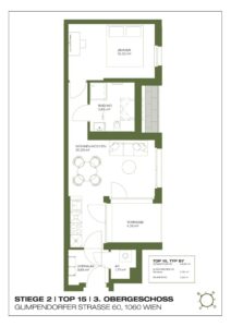 Wohnung Top 2.15, 3. Obergeschoss