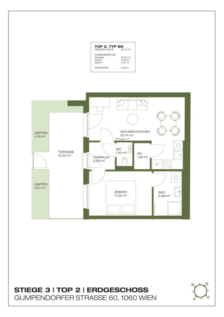 Wohnung Top 3.02, Erdgeschoss