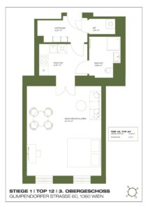 Wohnung Top 1.12, 3. Obergeschoss