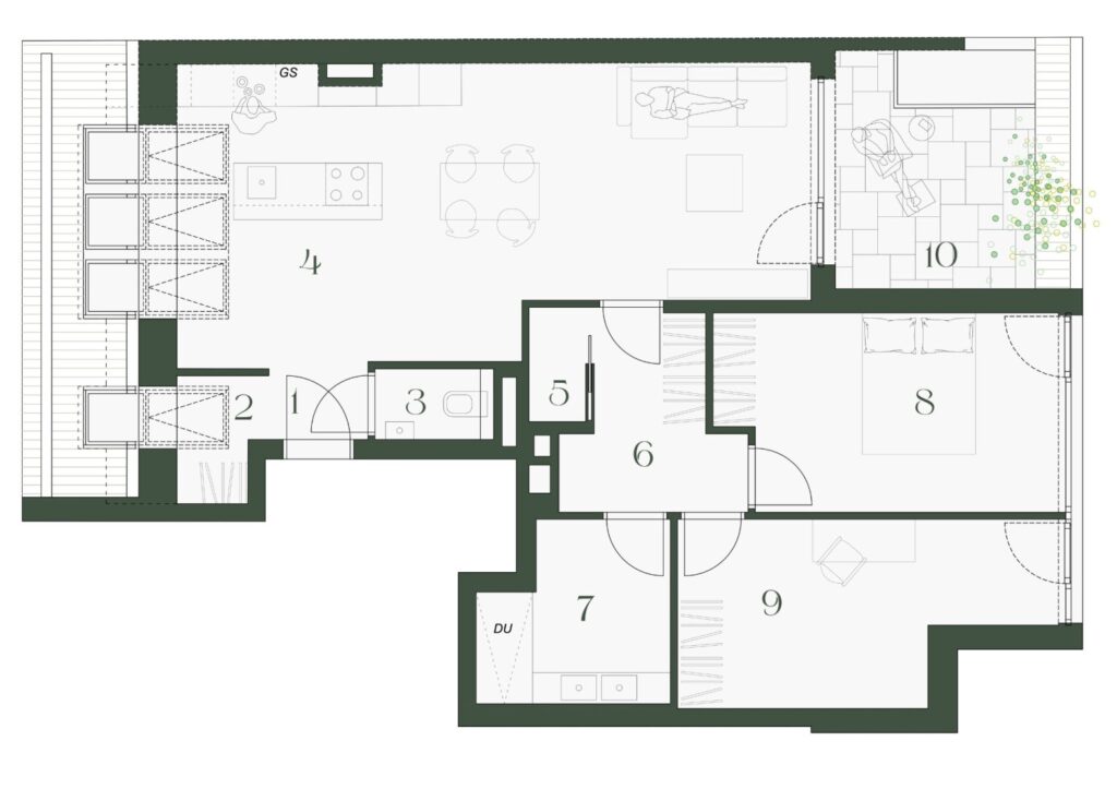 Wohnung Top 8, Dachgeschoss