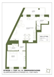 Wohnung Top 1.14, 3. Obergeschoss