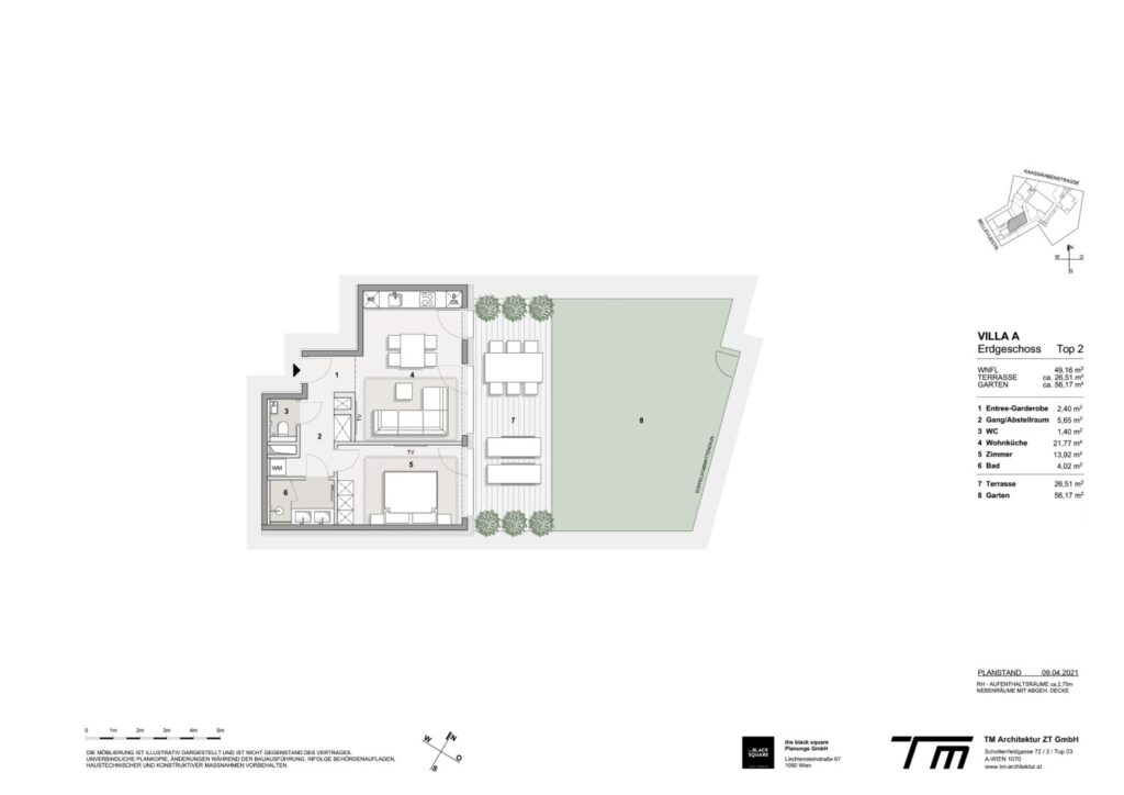 Wohnung Villa A, Top 02, Erdgeschoss