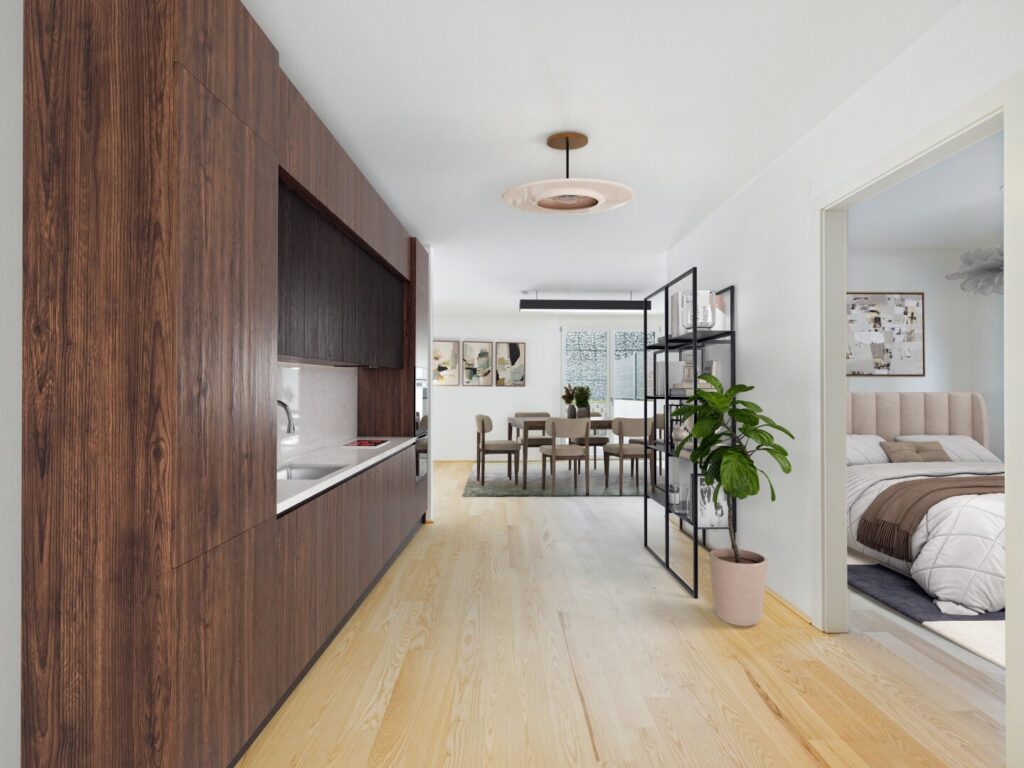 Wohnküche, Digital Staging