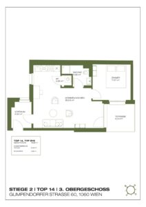 Wohnung Top 2.14, 3. Obergeschoss
