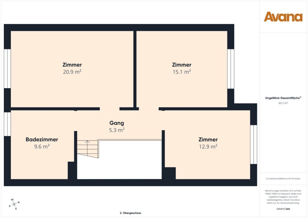 Grundriss Obergeschoss