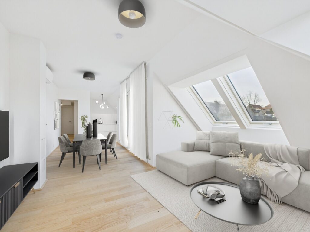 Wohnküche, Digitales Staging