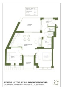 Wohnung Top 1.27, 2. Dachgeschoss