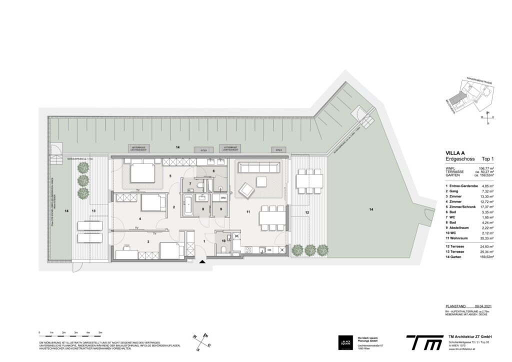 Wohnung Villa A, Top 01, Erdgeschoss