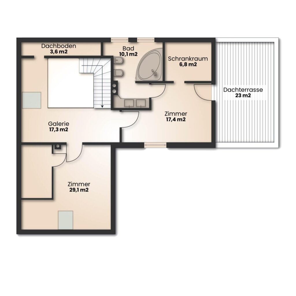 Grundriss Obergeschoss