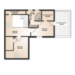 Grundriss Obergeschoss