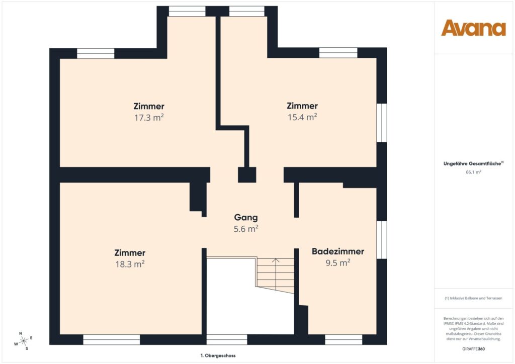 Grundriss 1. Obergeschoss