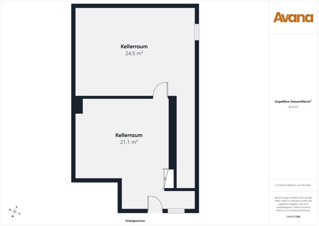 Grundriss Kellergschoss