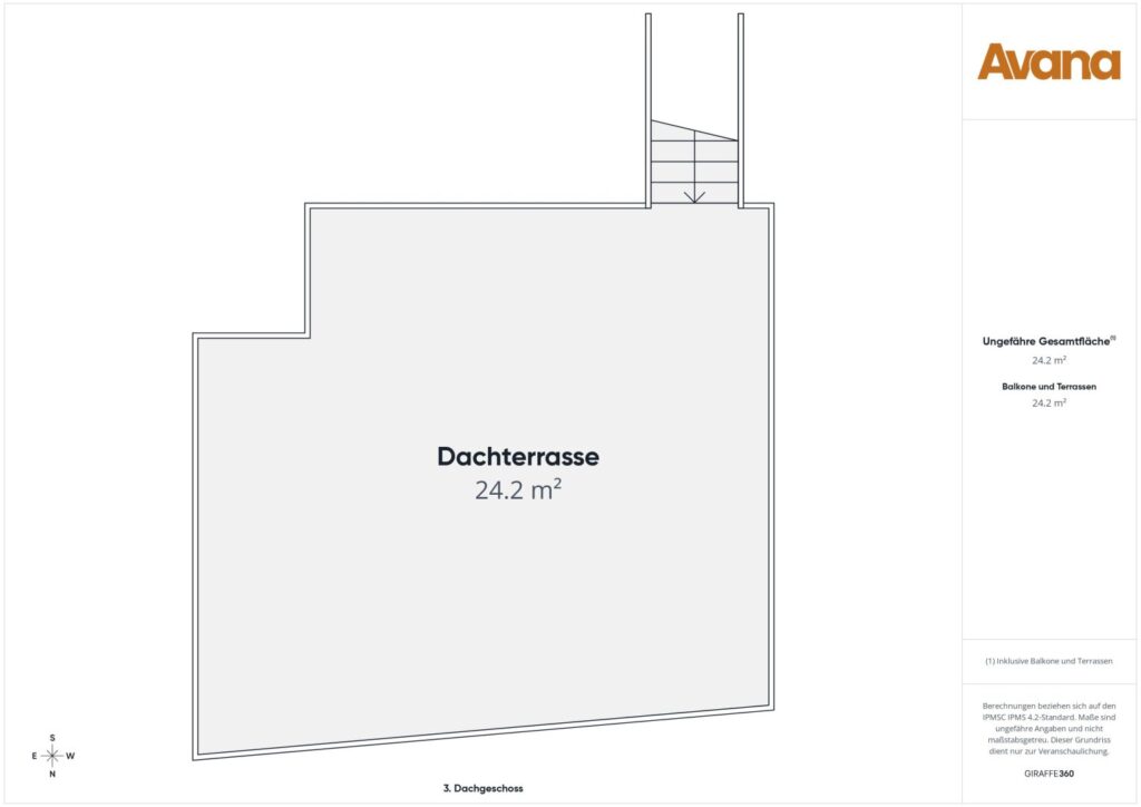 Grundriss 3. Dachgeschoss