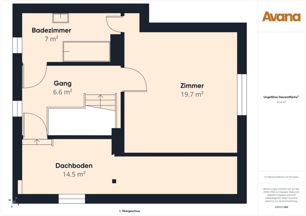 Grundriss Obergeschoss