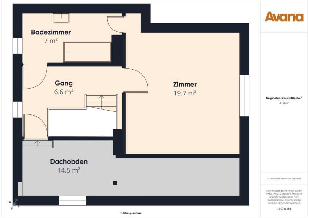 Grundriss Obergeschoss