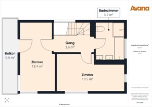 Grundriss 1. Obergeschoss