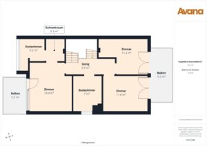 Grundriss 1. Obergeschoss
