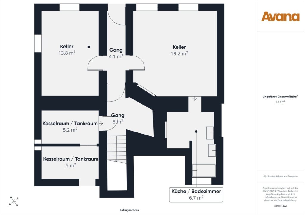 Grundriss Kellergeschoss
