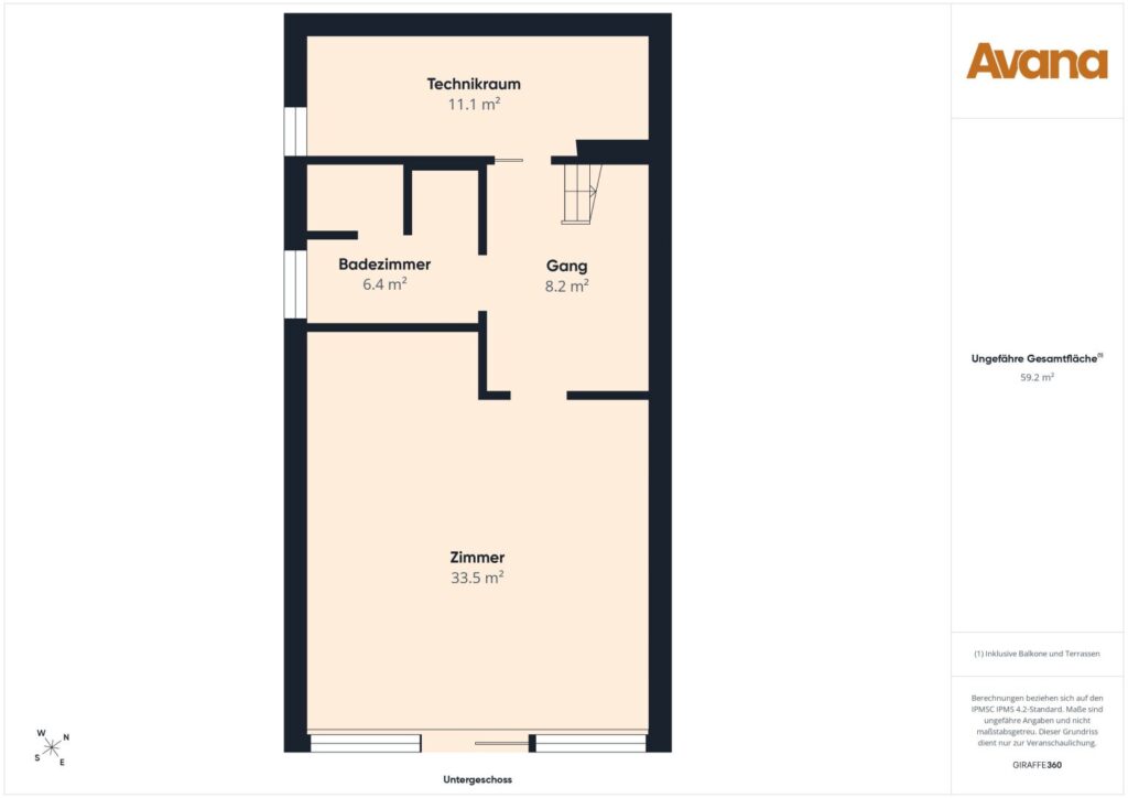 Grundriss Untergeschoss