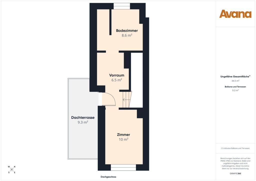 Grundriss Dachgeschoss