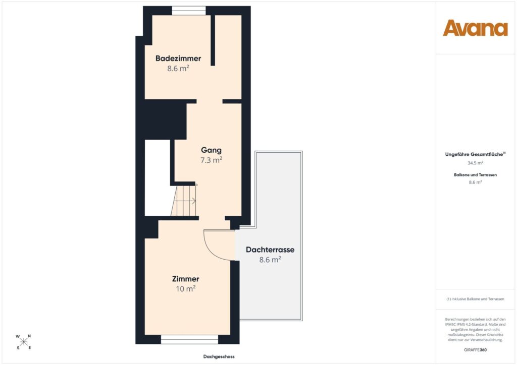 Grundriss Dachgeschoss
