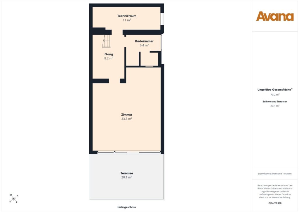 Grundriss Untergeschoss