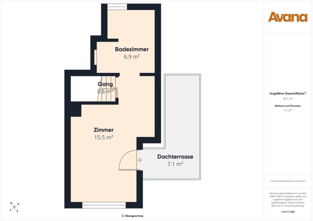 Grundriss Dachgeschoss