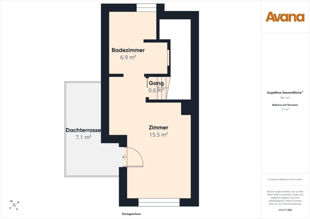 Grundriss Dachgeschoss